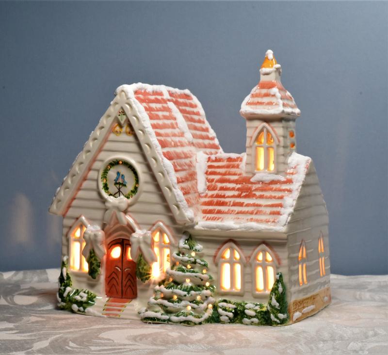 The First, the Best Lighted House Collection - Wedding Church